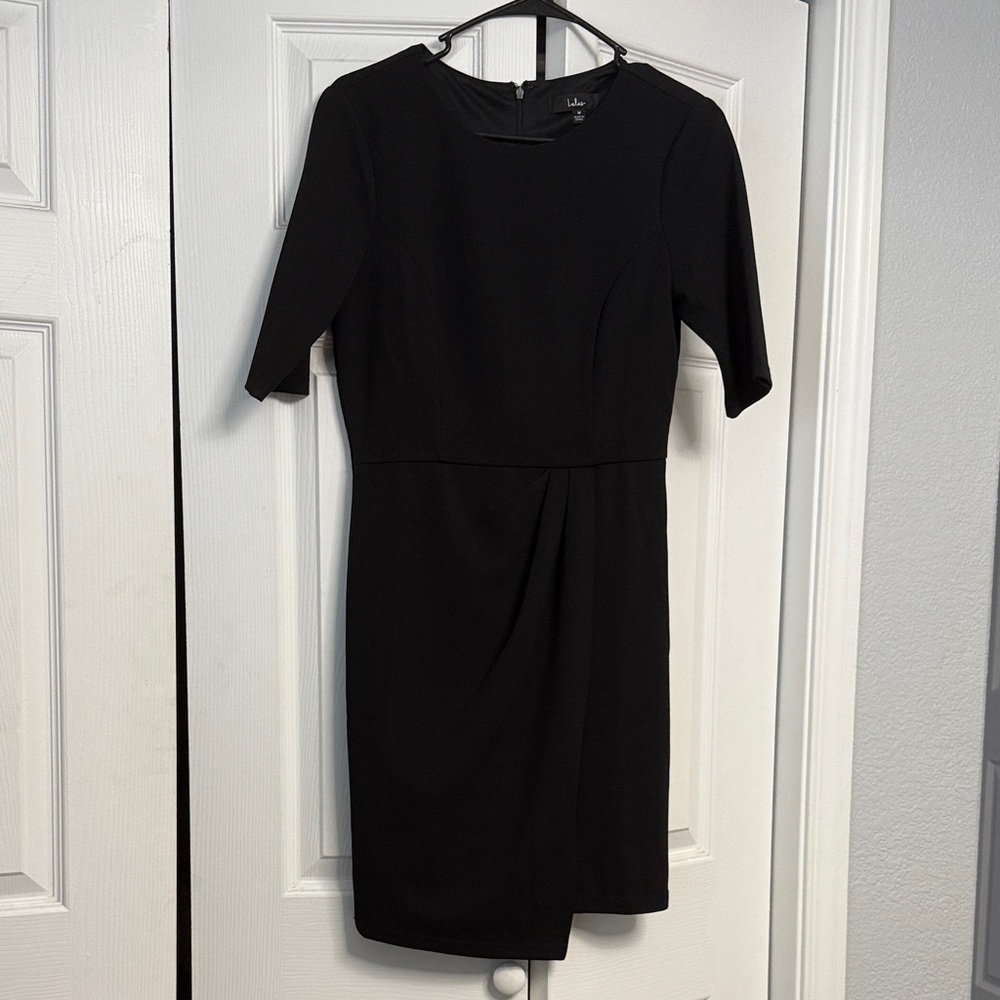 Lulu's Elegant Black Mini Dress